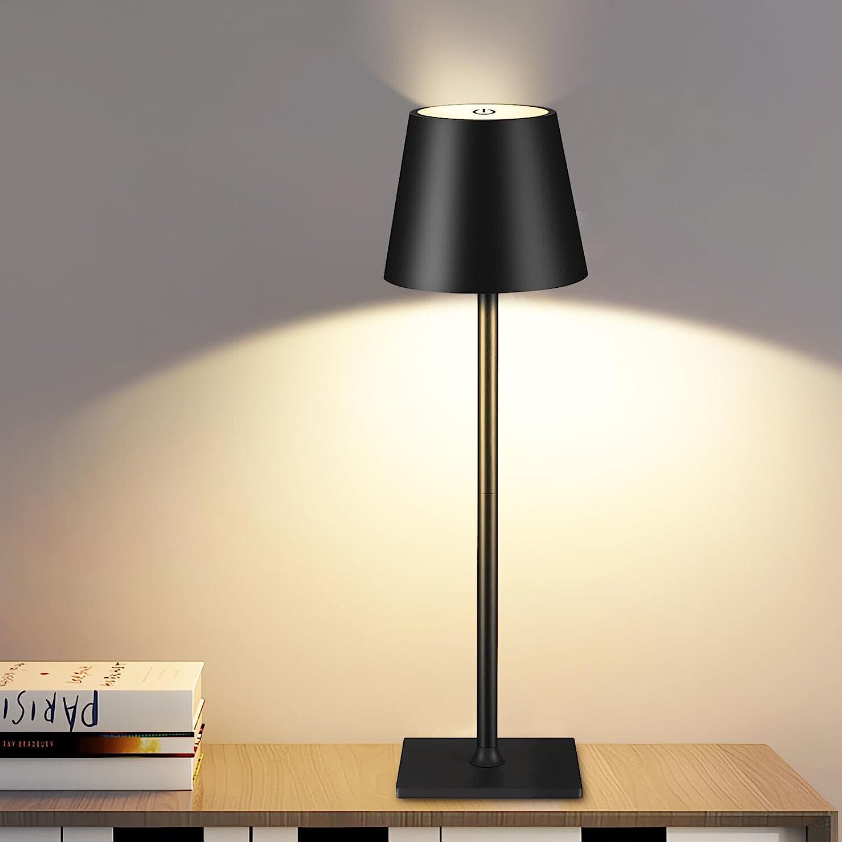 Cordless Rechargeable Table Lamp Dimmable Touch LED Nightstand Lamp Night Light