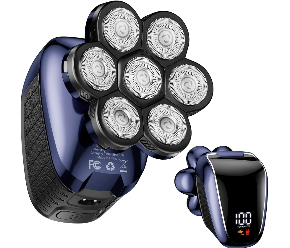 Head Shaver 7D, Wyklaus Upgrade Head Shavers for Bald Men, Head Electric Razor